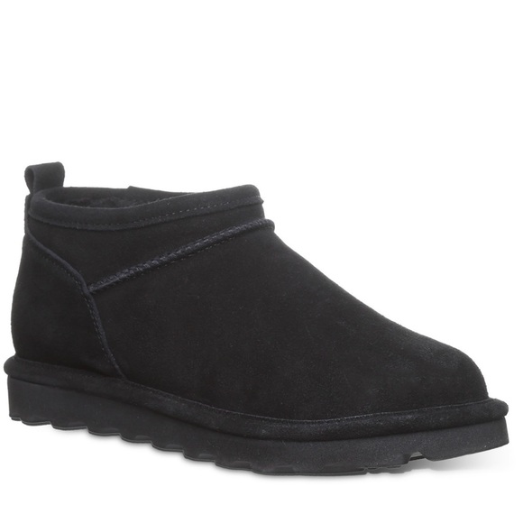 NWT Black Bearpaw Super Shorty Wide Black Boots in size 8 - Picture 1 of 4